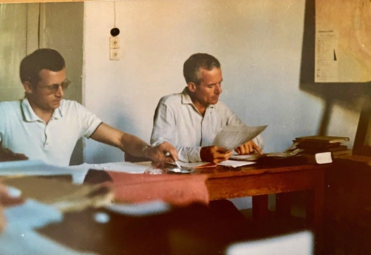 Peter von der Osten-Sacken (links) und Pierre Lenhardt NdS beim gemeinsamen Seminar in Jerusalem