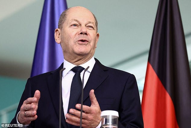 Scholz said on Monday that he would not deliver German-made long-range missiles as it would require German troops to assist on the ground