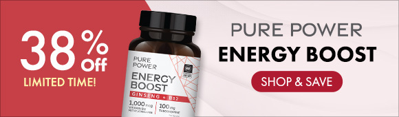 Get 38% Off on Pure Power Energy Boost Ginseng + B12