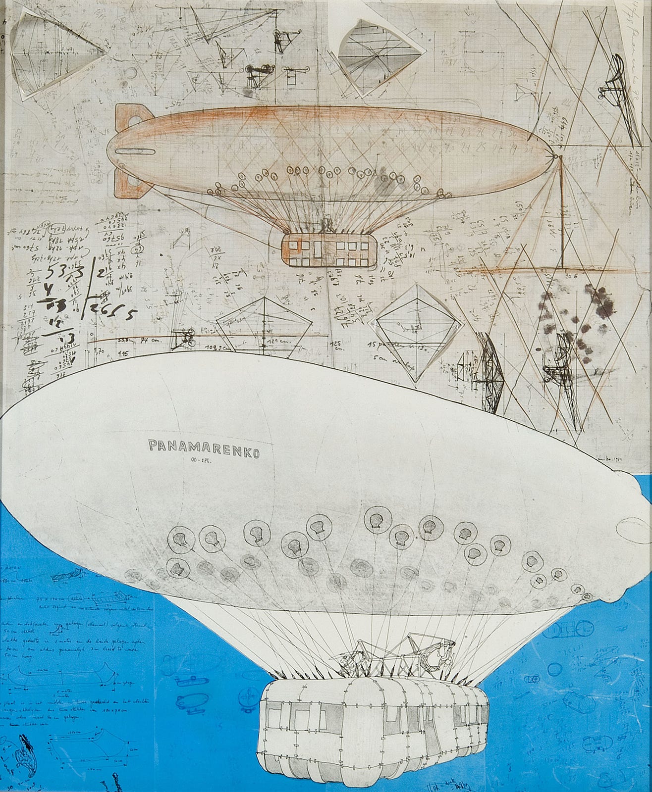 From the Collection: Panamarenko (works on paper), S.M.A.K., Gand-Ghent, June 29, 2020 – February 7, 2021 [Art: © Panamarenko]