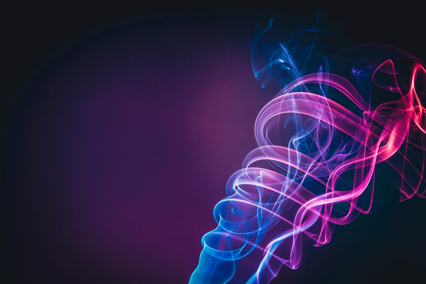 Cool looking pink and blue smoke or fire or something