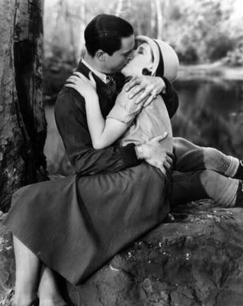 Chester Morris & Norma Shearer in a scene from The Divorcee