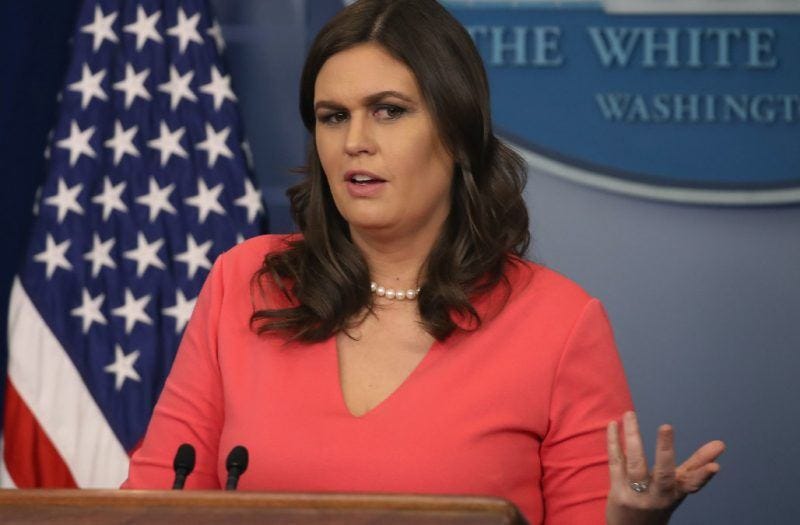 sarah huckabee sanders promote rape culture for white house