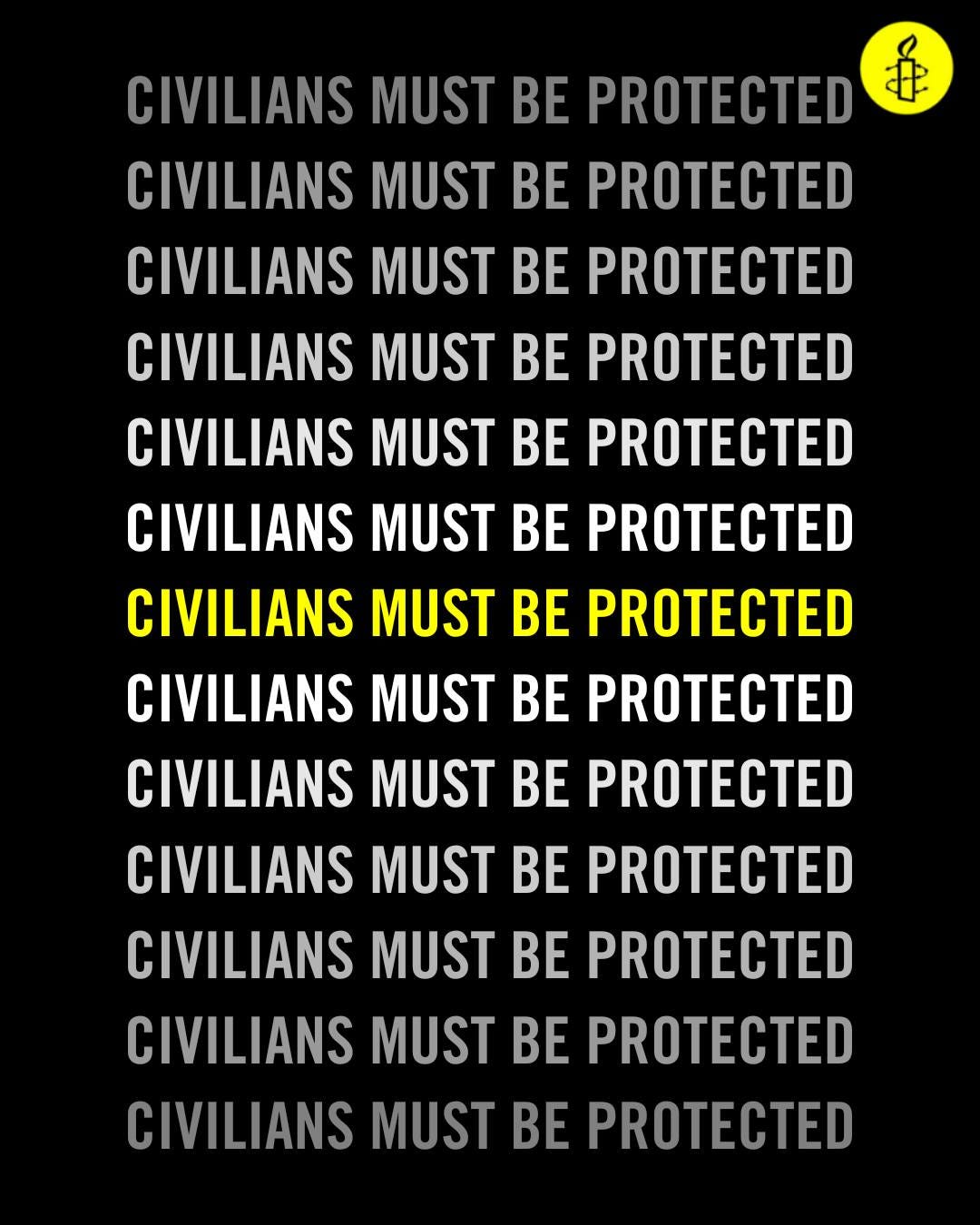 Civilians must be protected