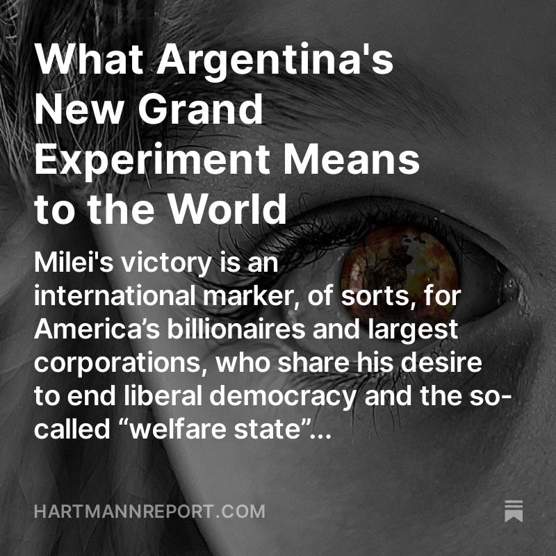 What Argentina's New Grand Experiment Means to the World