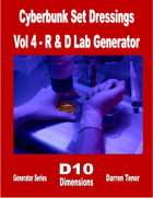 Cyberpunk Set Dressing - Vol 4 R&D Lab Generator