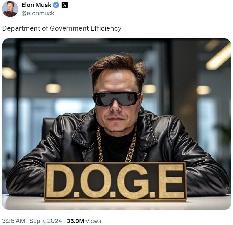 Elon Musk Agrees to Head Donald Trump's D.O.G.E. Government Efficiency  Commission – Featured Bitcoin News