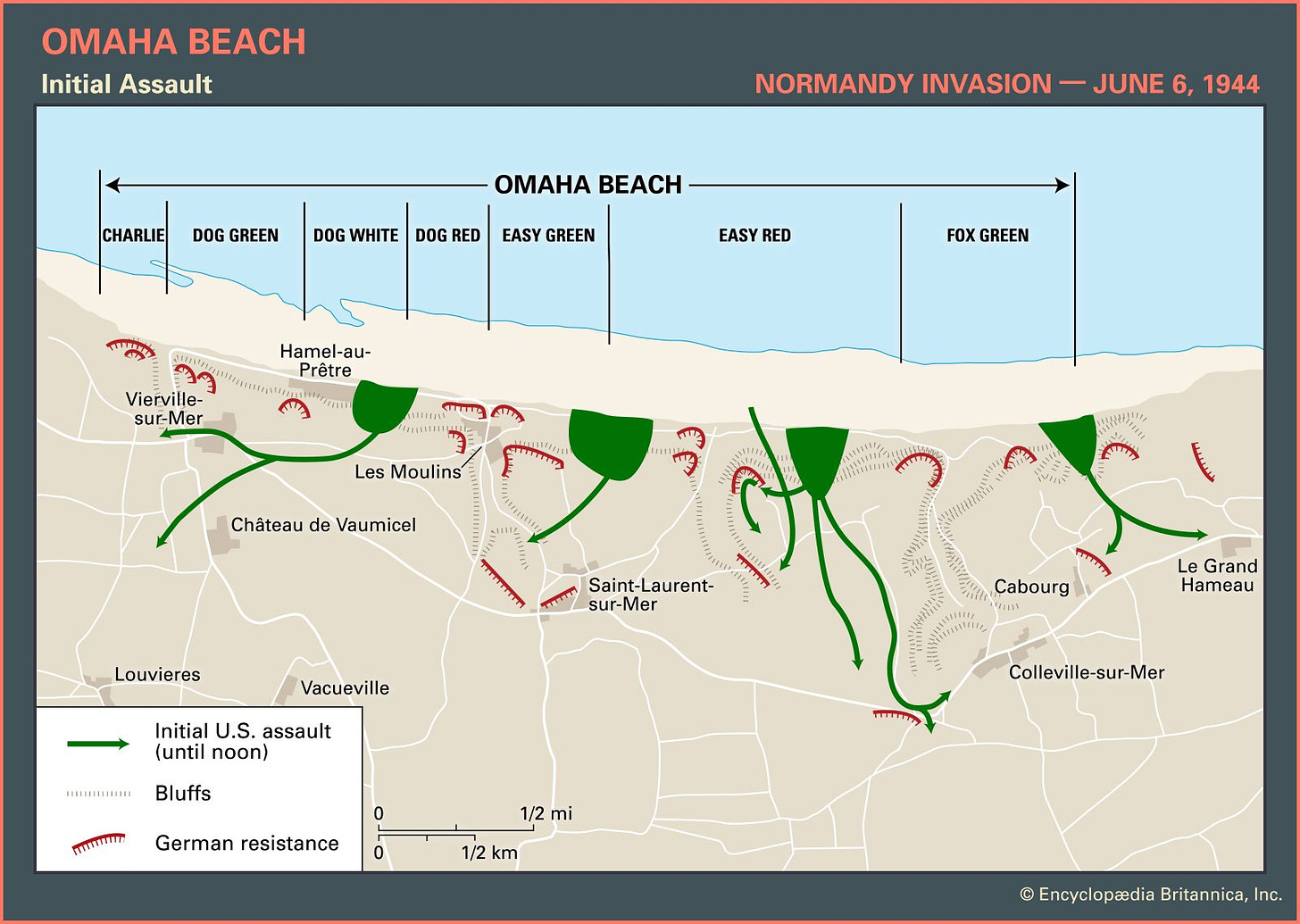 Omaha Beach | Facts, Map, & Normandy Invasion | Britannica