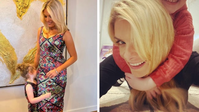 Erin Molan teared up remembering her daughter Eliza's health scare. Source: Instagram.