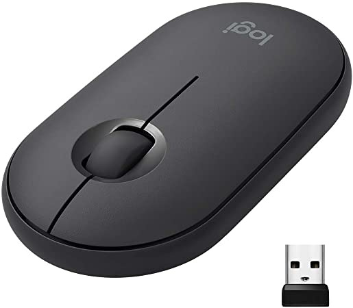 Logitech Pebble Mouse wireless con Bluetooth o ricevitore da 2,4 GHz, mouse  sottile per computer con clic silenziosi, per  Laptop/Notebook/iPad/PC/Mac/Chromebook - Nero : Amazon.it: Informatica
