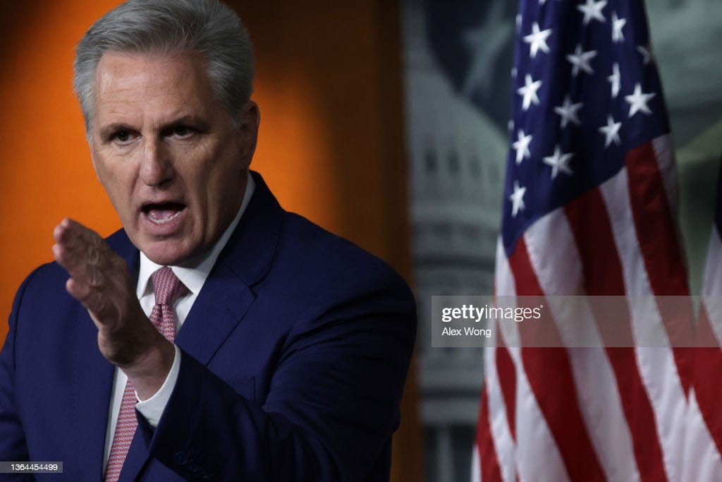 Kevin McCarthy Holds Weekly News Conference On Capitol Hill