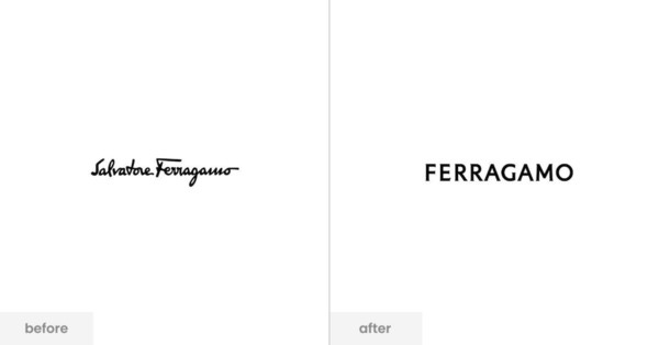 Ferragamo rebrands with a modernist logotype