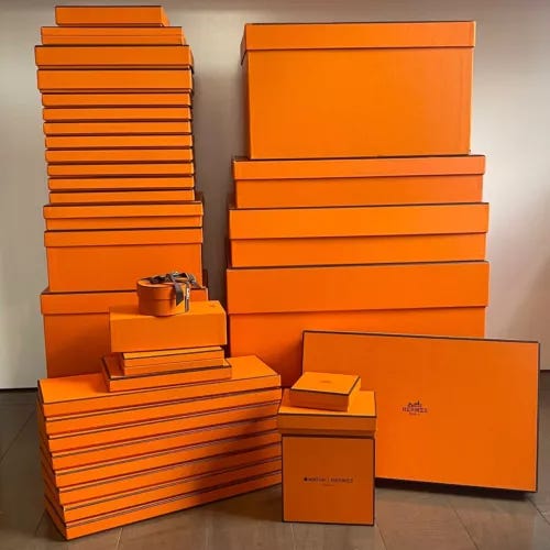 authentic Hermès Orange Boxes - various sizes - Picture 1 of 16