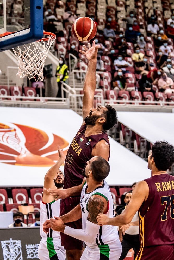 Amritpal Singh India vs Palestine 2021 FIBA Asia Cup Qualifiers