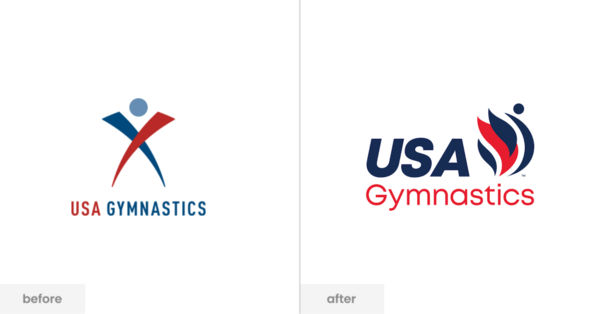 USA Gymnastics debuts a new fiery look