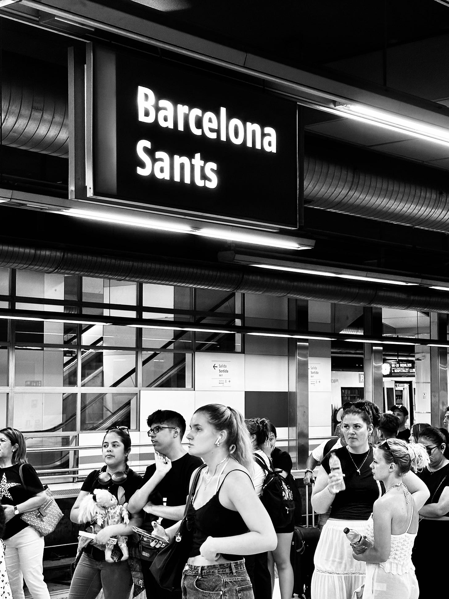 Monochrome photography from Barcelona in Spain