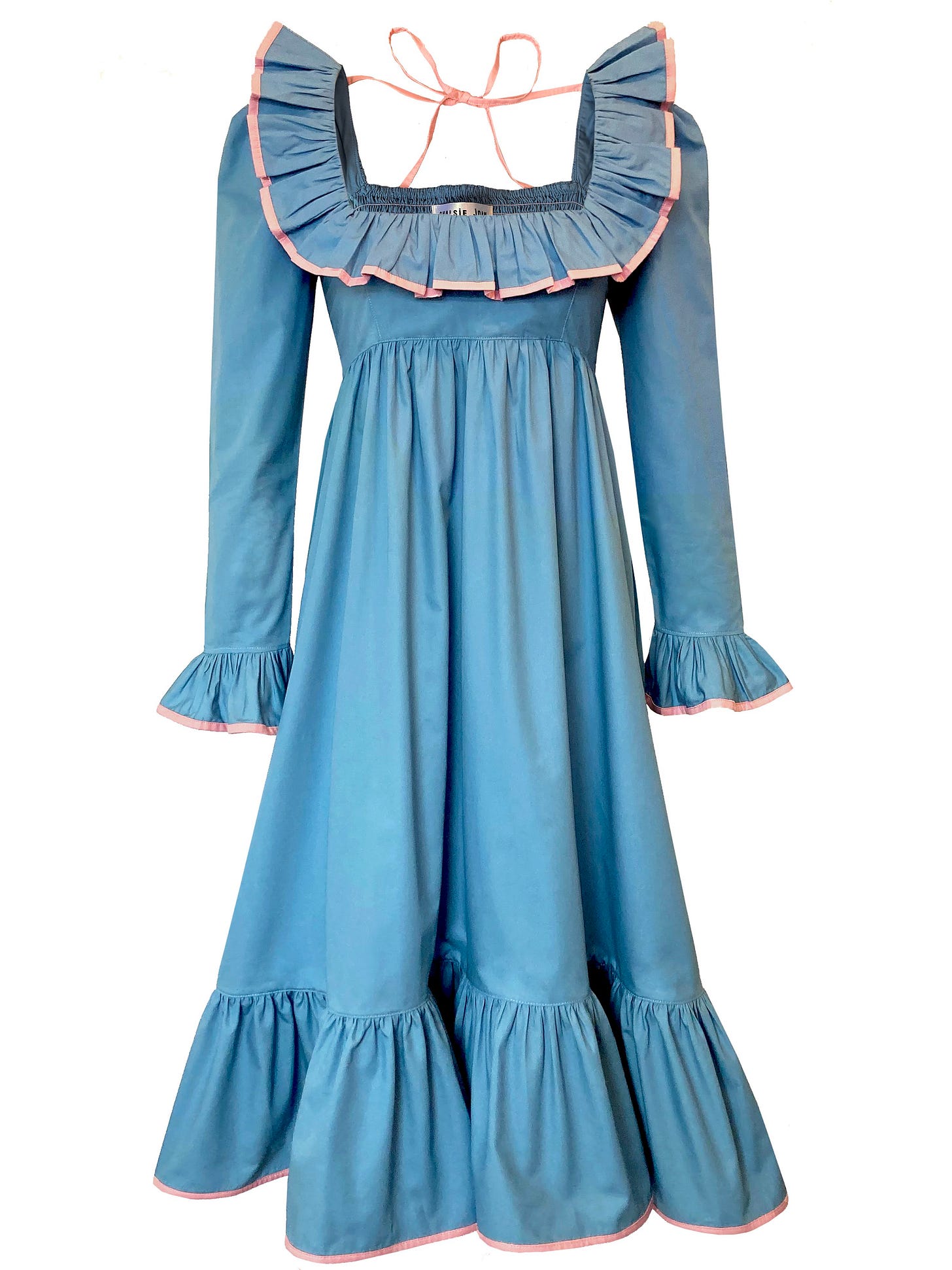 ANNA DRESS - COTTON - BLUE AND PINK TRIM.jpg