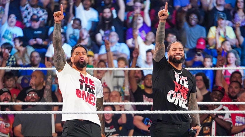 Jimmy and Jey Uso throw up their ones