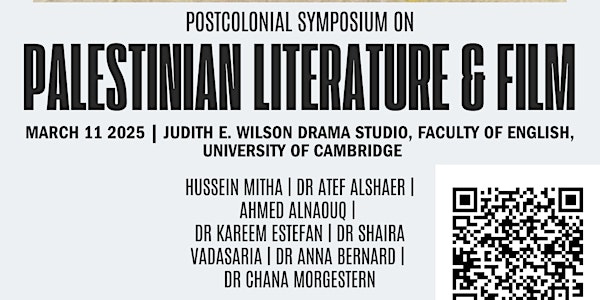 Postcolonial Symposium on Palestinian Literature and Film