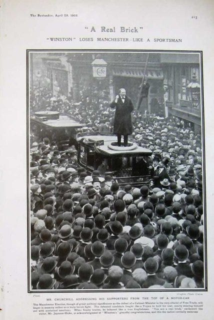 Winston Churchill in Manchester