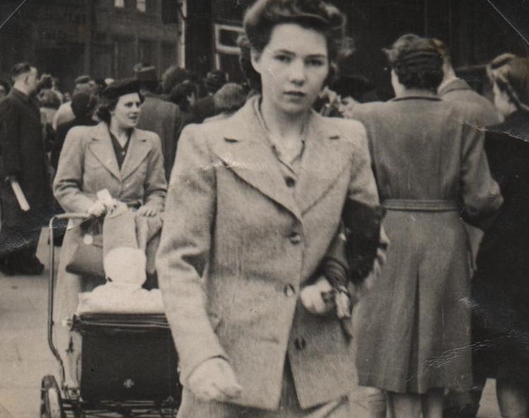 Dorothy Cantrell in Bradford, sometime in the 1940s.