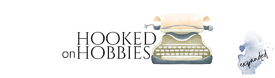 Heading: Hooked on Hobbies expanded with typewriter graphic