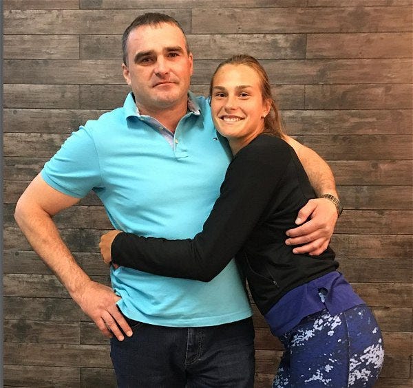 Sabalenka y el sueño de su padre: ser campeona de dos Grand Slams antes de los 25 años