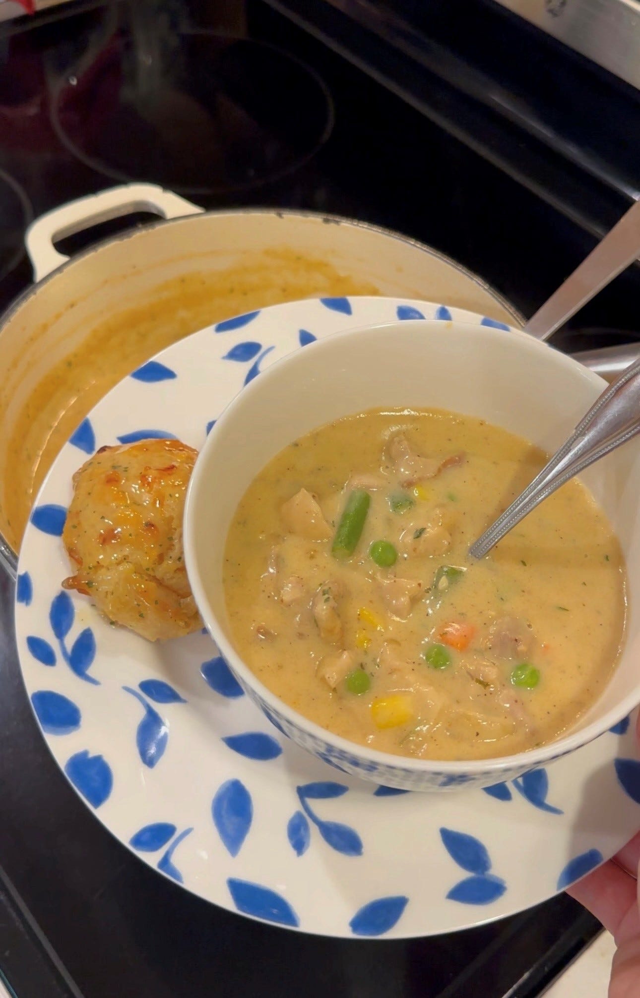 Creamy Chicken Chowder, Cheesy Ravioli Bake