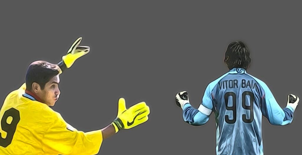 Goalkeepers donning untraditional football shirt numbers