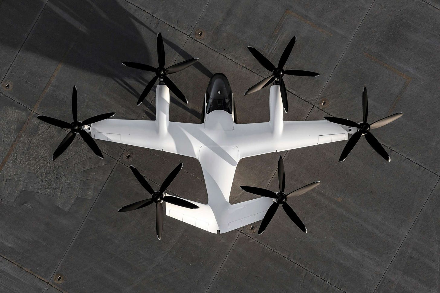 PHOTO: Joby Aviation's pre-production prototype aircraft at the company's facilities in Marina, Calif. in 2022.