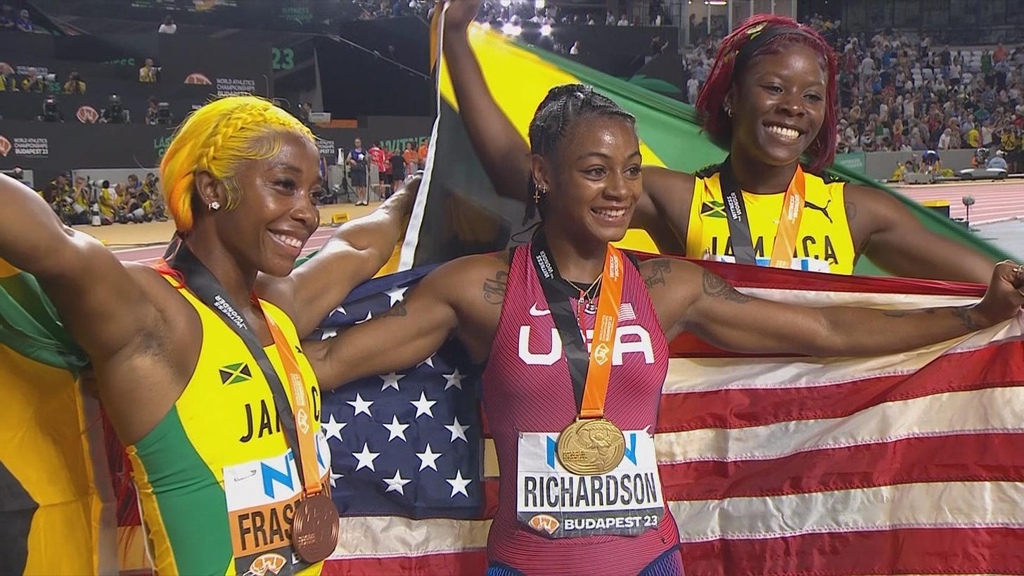 Show Me': Sha'Carri Richardson, a world 100m title and 10 defining minutes  - NBC Sports