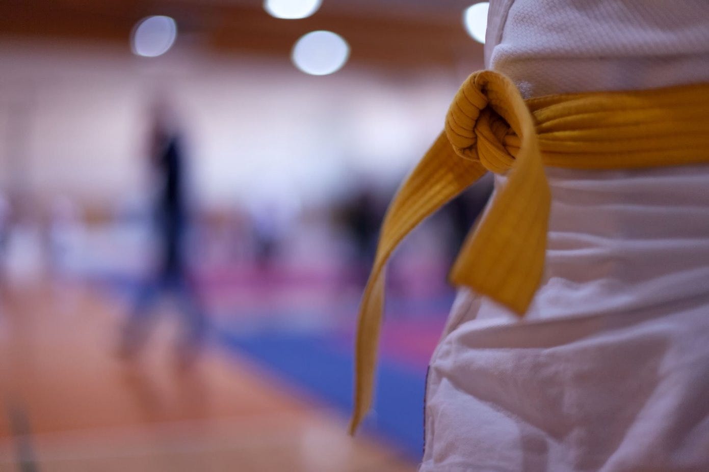 Close-up of a martial arts belt