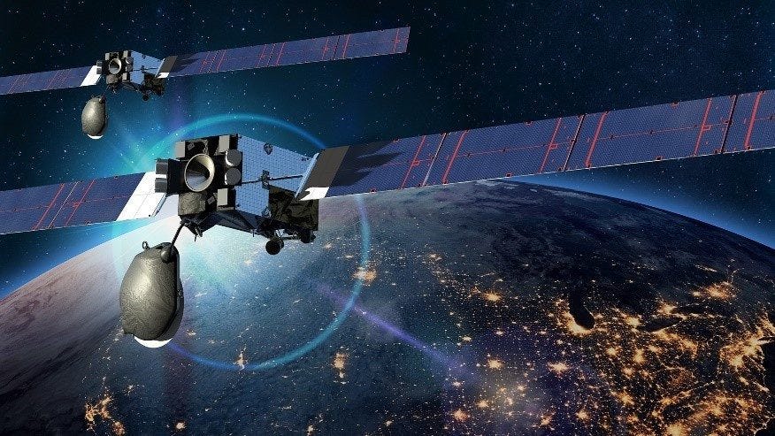 SES Commercial C-Band Satellites CGI