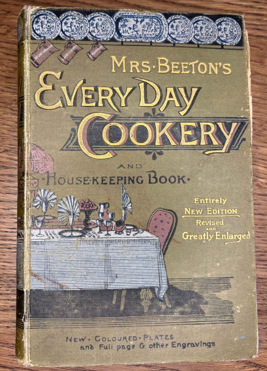 One of Mrs Beeton's Cookbook covers.