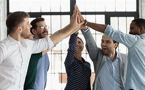 Image result for friends twenties multiracial high five