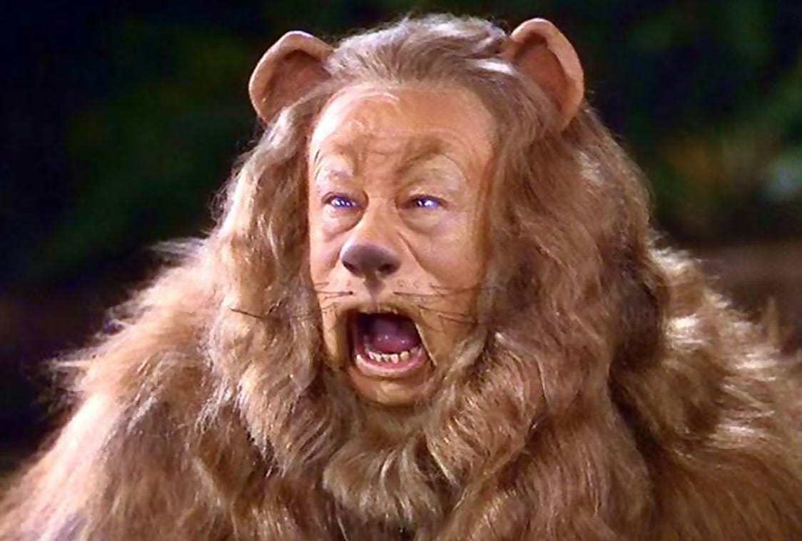 The Cowardly Lion from The Wizard of Oz