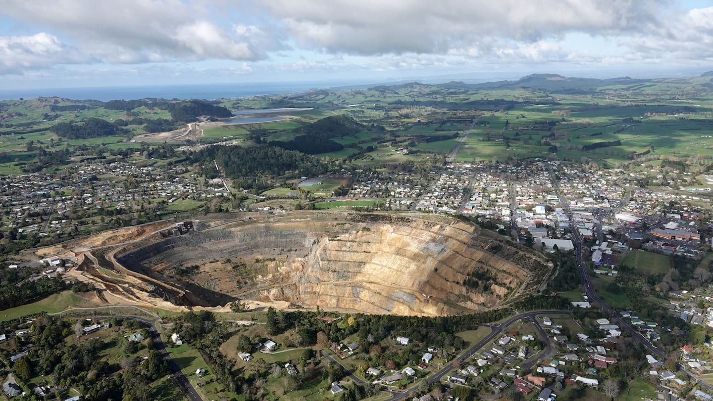 Martha Open Mine owned by OceanaGold in Waihi.  Photo /Supplied
