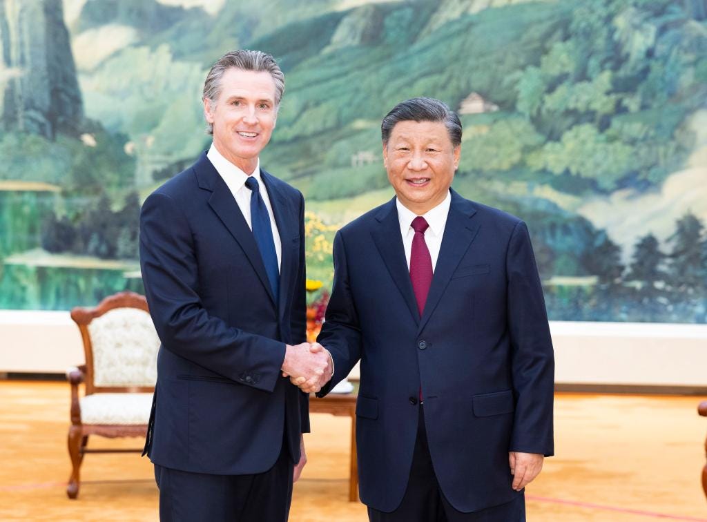 Xi meets U.S. California governor-Xinhua