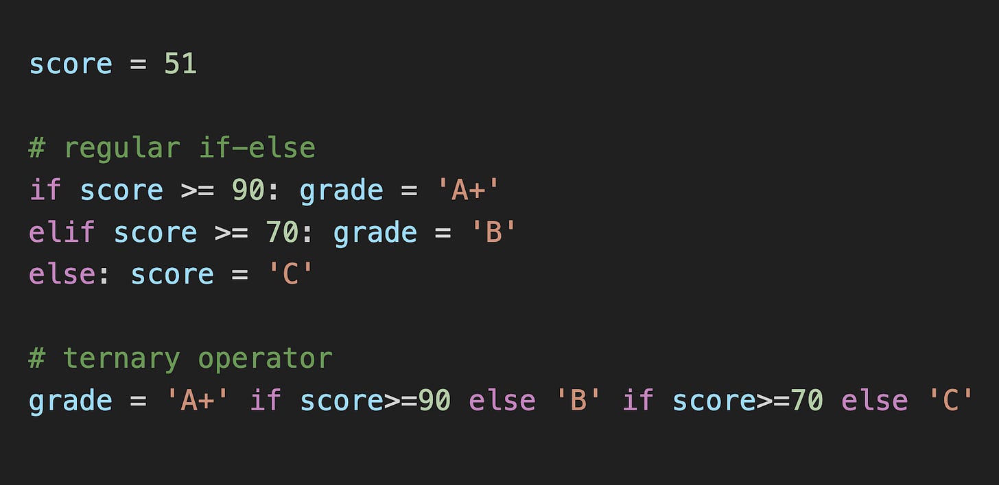 python 3 assignment expression