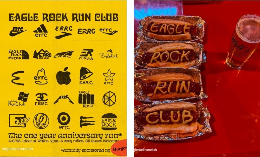 ERRC 1yr anni flyer + ERRC hotdogs and a beer
