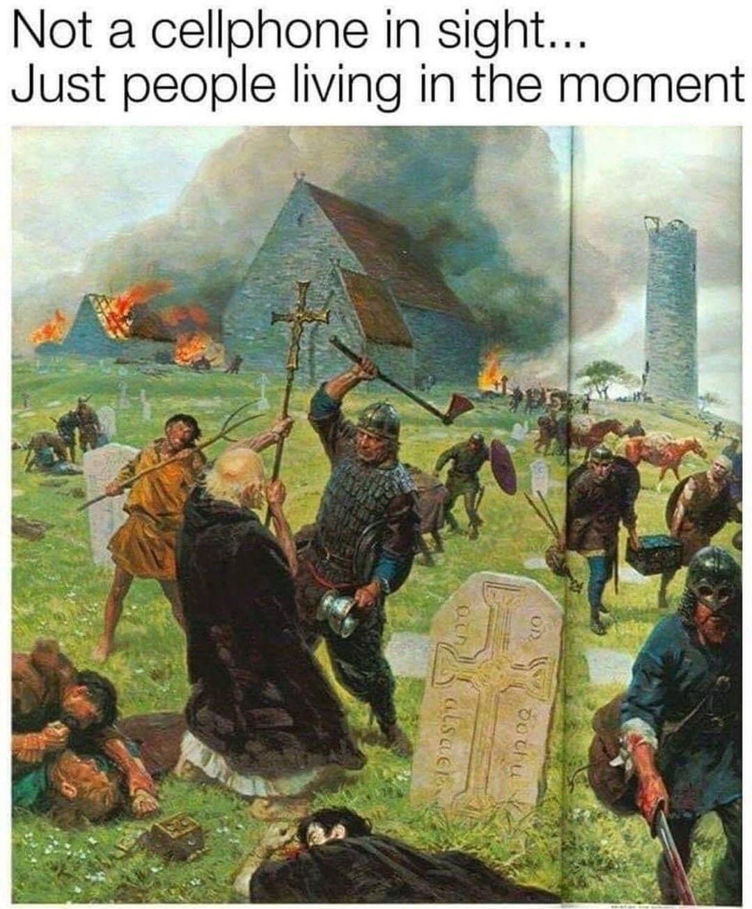 Not a cellphone in sight... : r/memes