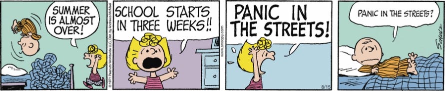 Today's Peanuts Comic | Wednesday, August 15, 2018 : r/peanuts