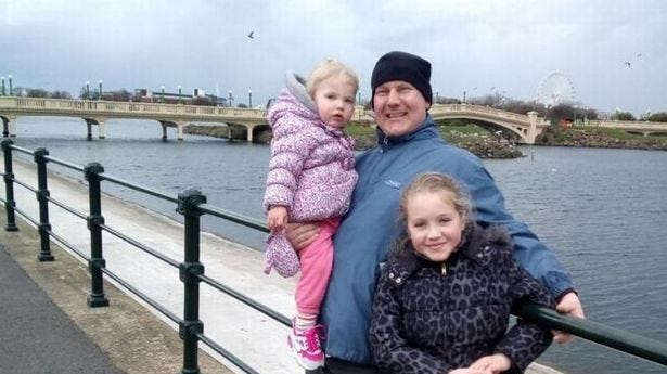 The family of a dad who died just days after getting a sore throat have spoken of their devastation