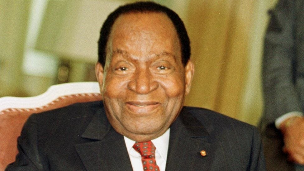 Ivory Coast's ex-president Houphouet-Boigny