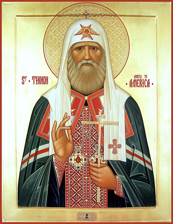 St Tikhon the Patriarch of Moscow, and Enlightener of North America ...