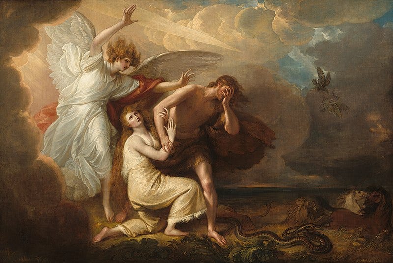 File:Benjamin West The Expulsion of Adam and Eve from Paradise.jpg
