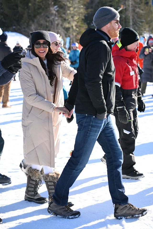 Watch Prince Harry hit the slopes as Meghan Markle cheers on during day one  of Canada trip – best photos | HELLO!