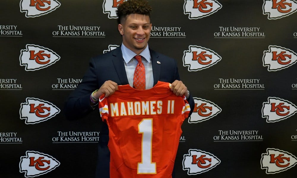 Chiefs QB Patrick Mahomes reflects on his draft night in 2017