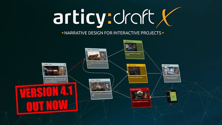 Game Narrative Design Software articy:draft Receives Major Update