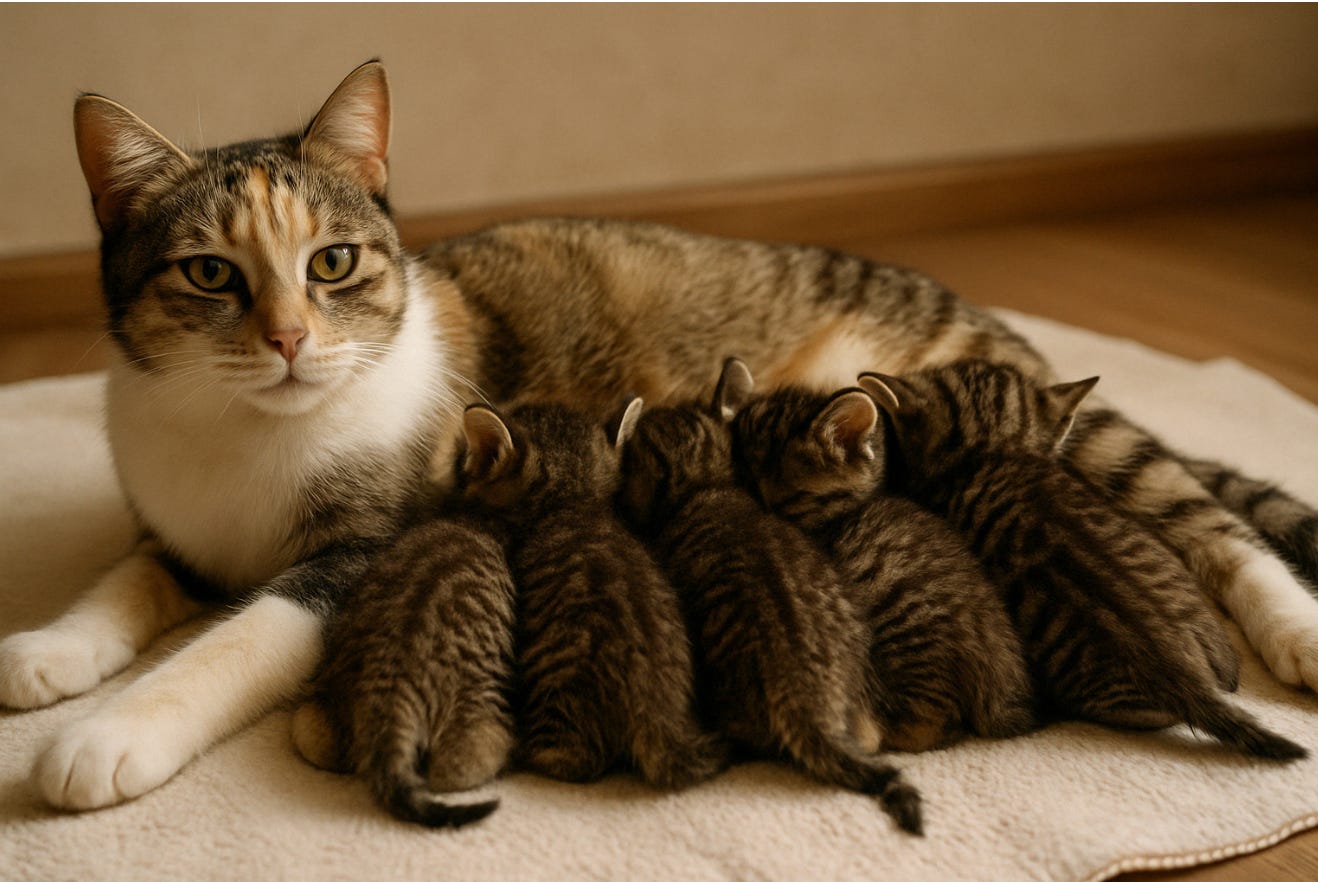 Cat with Kittens